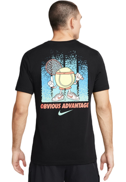 Мужская теннисная футболка Nike Court Open T-Shirt - black