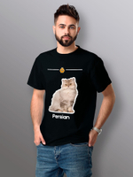Футболка персидская кошка