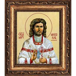 Михаил Усольский (Накаряков), священномученик пресвитер. Икона на холсте.