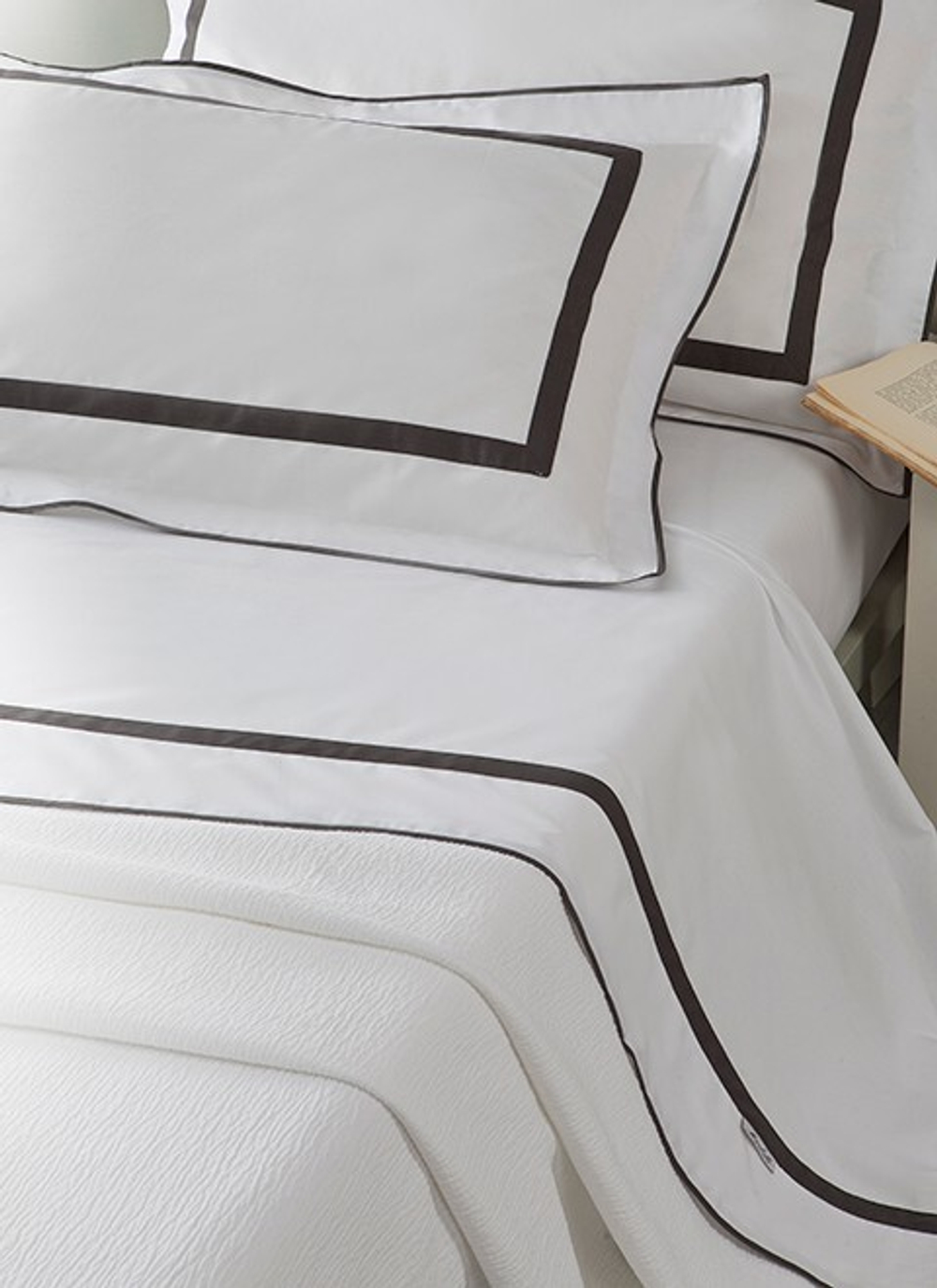 Постельное белье 2 спальное евро макси Mirabello Ritz N41 Grigio