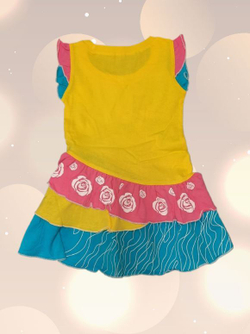 09-19 желтый, розовый, голубой платье детское