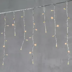 Светодиодная бахрома 4,9*0,5 м., 240 экстра теплых белых LED ламп, прозрачный провод ПВХ, Beauty Led (PIL240-10-2EWW)