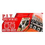 Набор для нарезания резьбы P.I.T. 32шт(ASET09-0032)