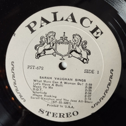 Винтажная виниловая пластинка LP Sarah Vaughan and other Jazz Stars (USA 1964)