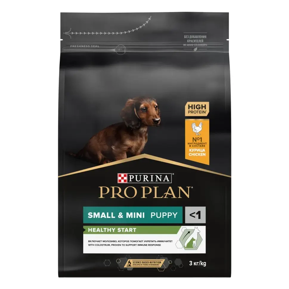 Pro plan opti start small mini сухой корм для щенков мелких и карликовых пород с курицей - 3 кг