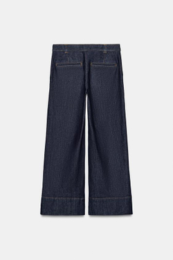 ZARA ДЖИНСЫ-КЮЛОТЫ Z1975 СО СРЕДНЕЙ ПОСАДКОЙ, СИНИЙ