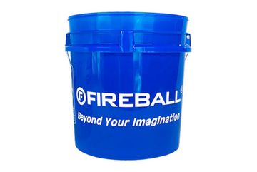 FIREBALL Premium Ведро для мойки автомобиля прозрачное с удобной ручкой (синее) 18л