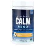 Natural Vitality, CALM® Mind, магниевая добавка со смесью для приготовления напитков с L-теанином, мед и ваниль, 168 г (6 унций)