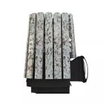 Дровяная банная печь Grill'D Cometa Vega 350 Short Window Max Stone Pro (Серпентинит)