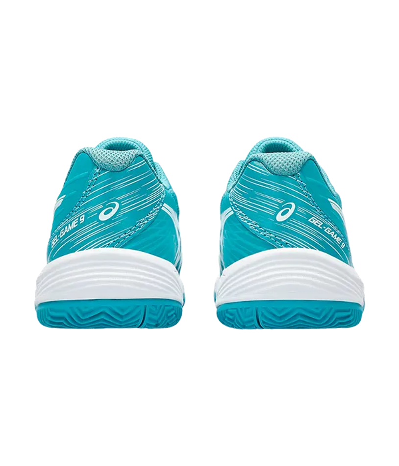 Asics Gel-Game 9 GS Clay-OC Детские кроссовки Серый Синий-Белый