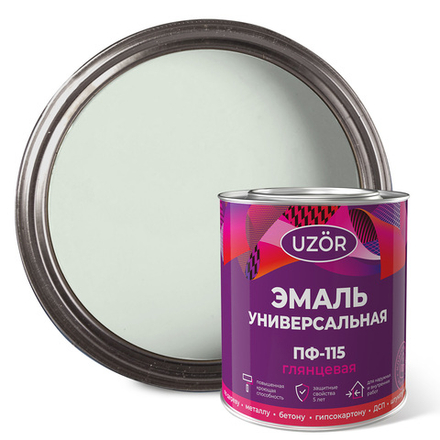 УЗОР  Эмаль ПФ-115 Белая 2,7кг ГОСТ 6465-76 (Сайвер)