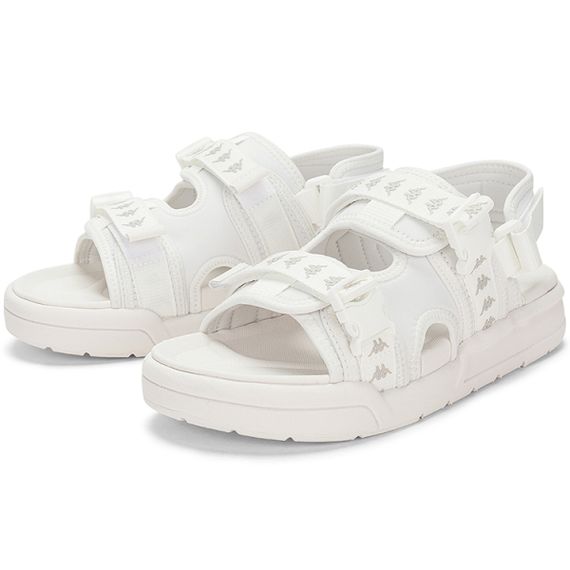 Kappa Fabric Slip-Resistant Sandal 'White'