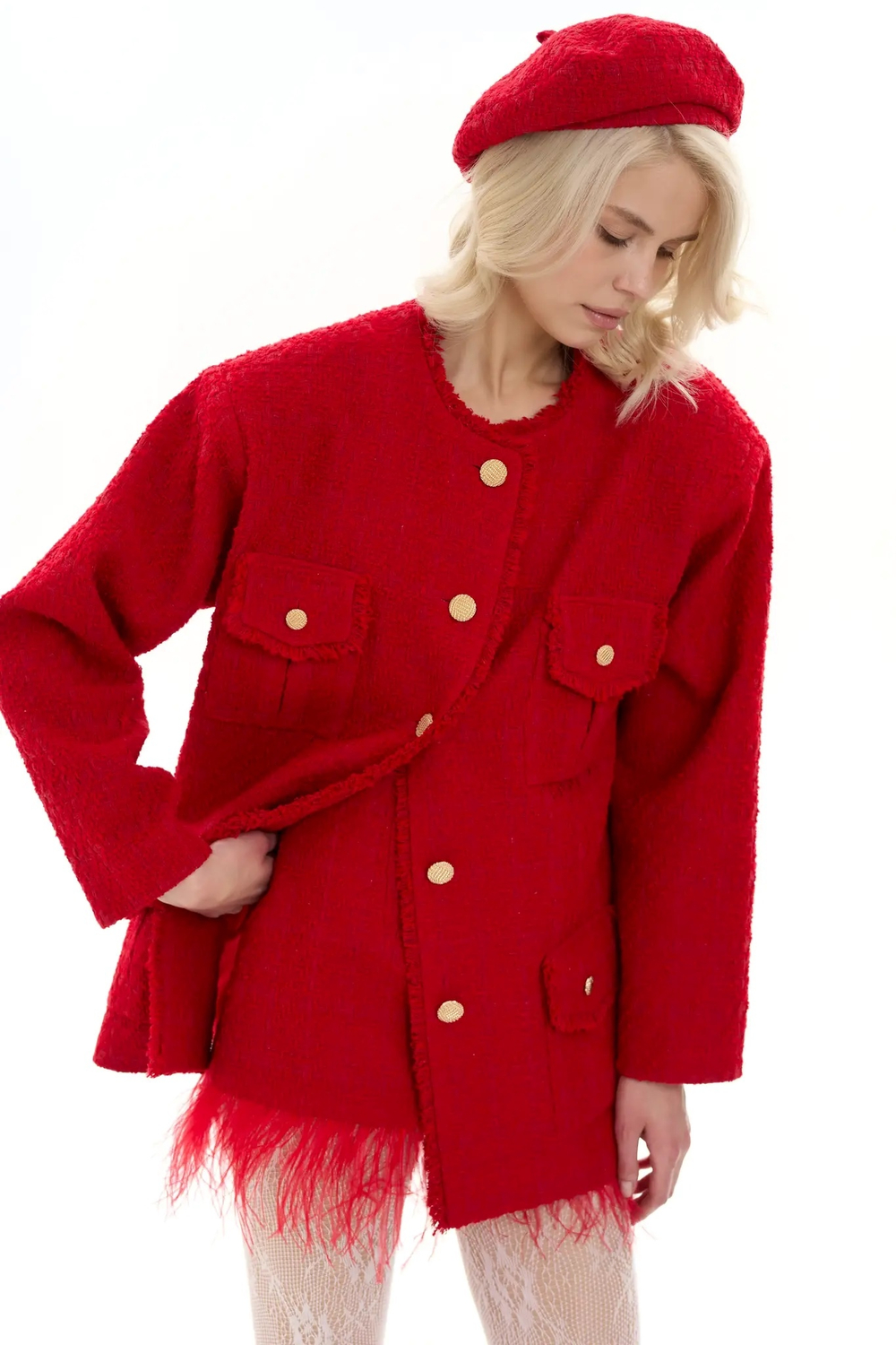 Берет красный