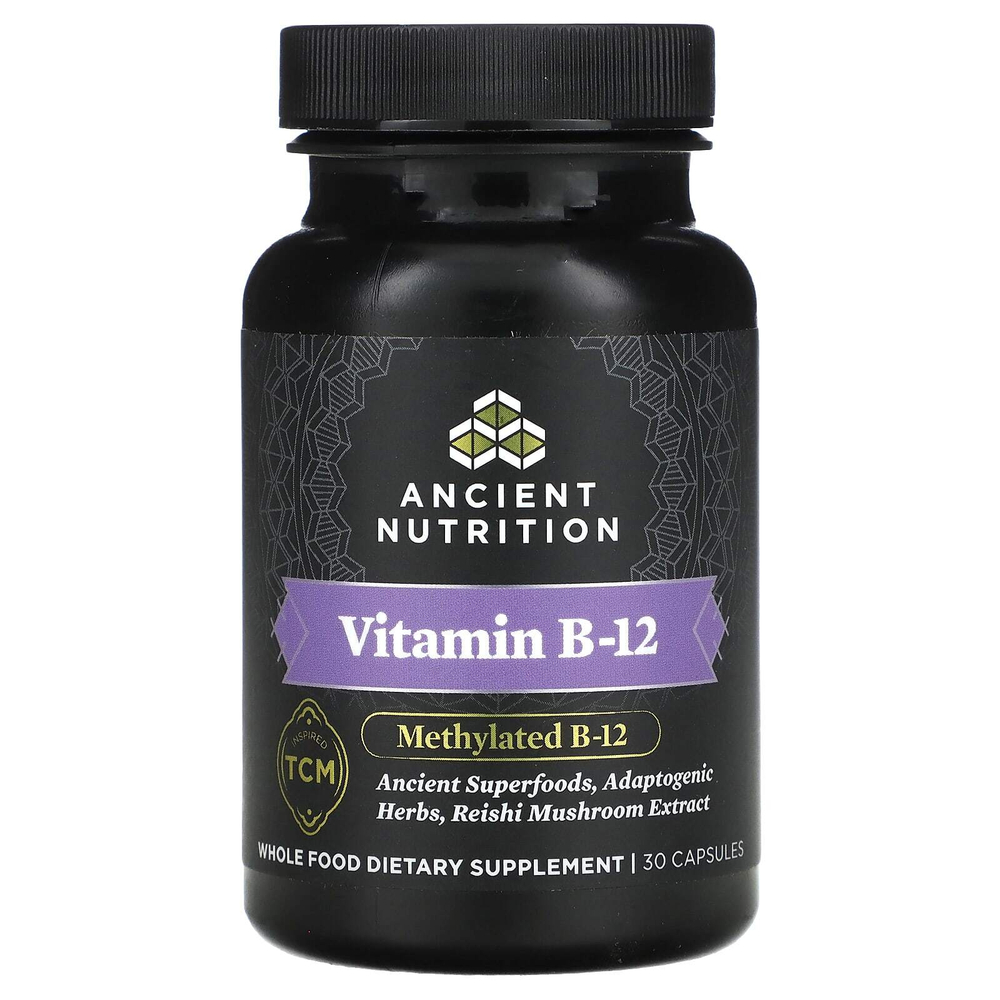 Ancient Nutrition, Витамин B12, 30 капсул