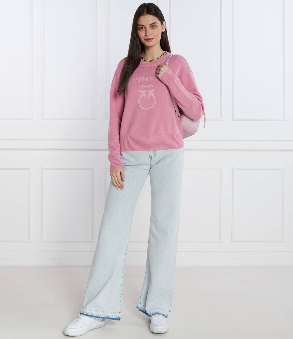 Хлопковый свитер Pinko - розовый(100414 Y7Z4)