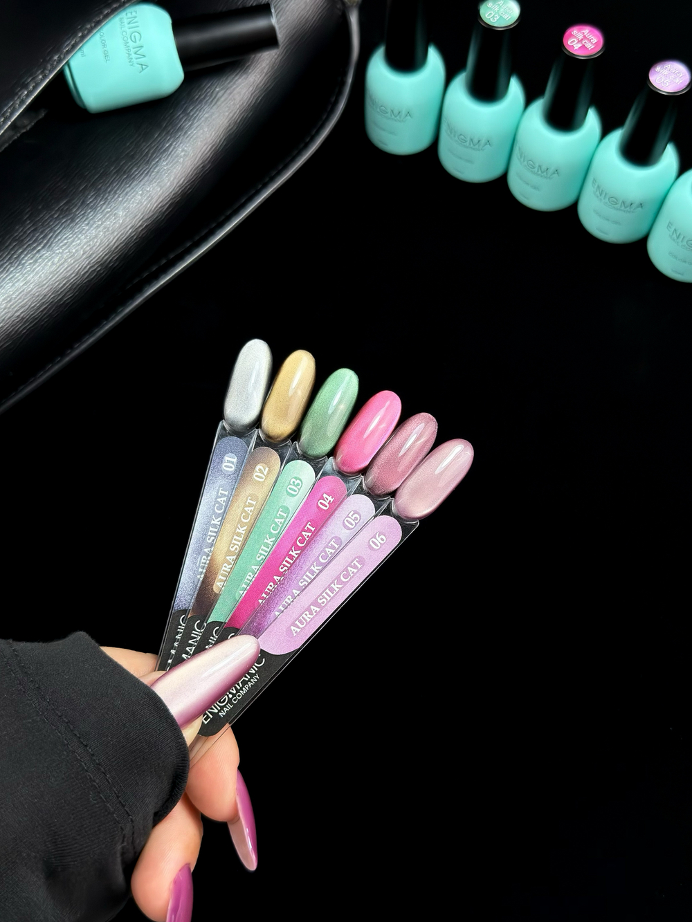 ENIGMANIC AURA Silk Cat Gel Polish with Cat's Eye Effect, 10 ml. #06