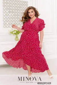 Платье 2439-малиновый Minova