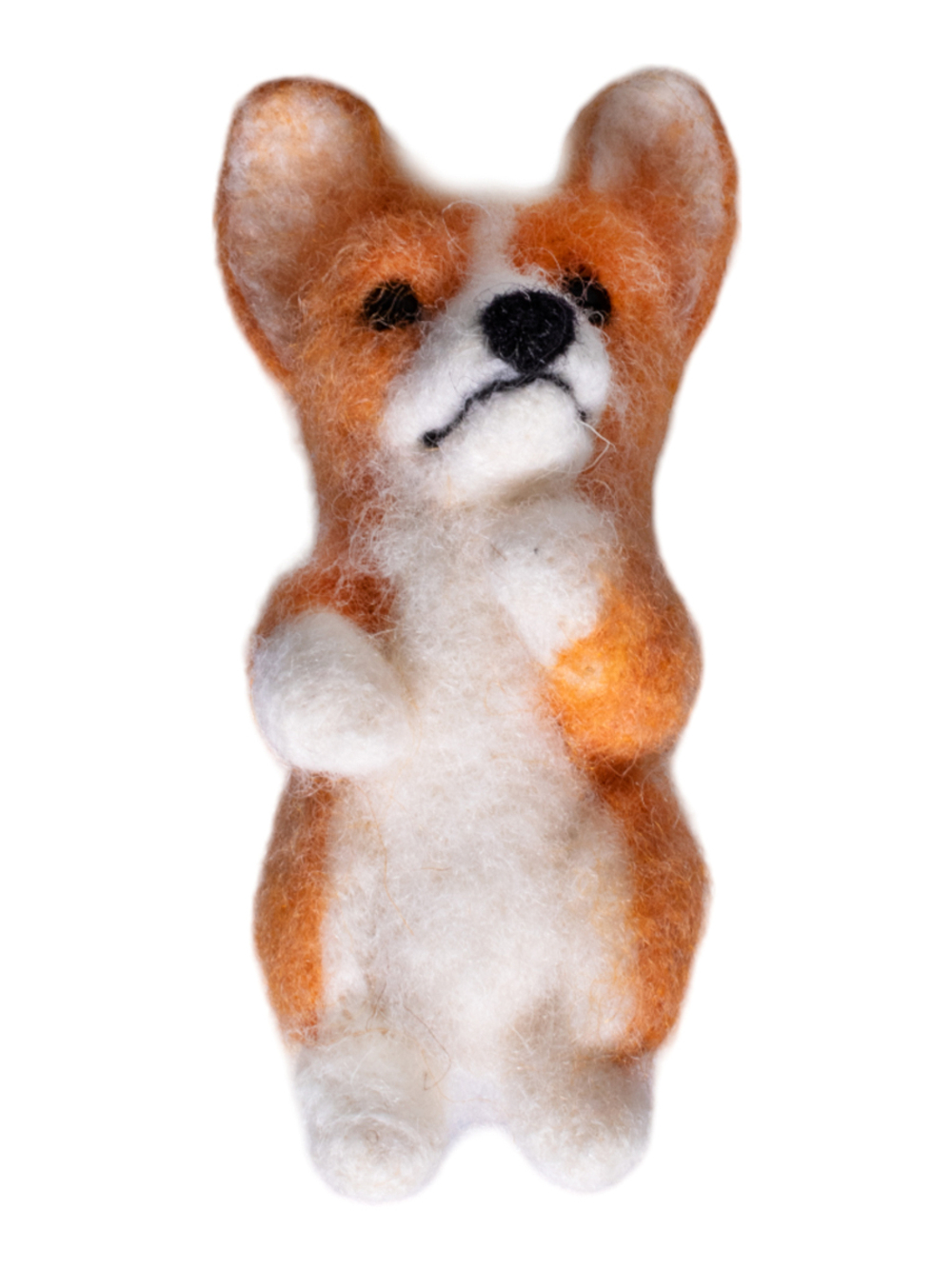 Валяние из шерсти Брелок Корги