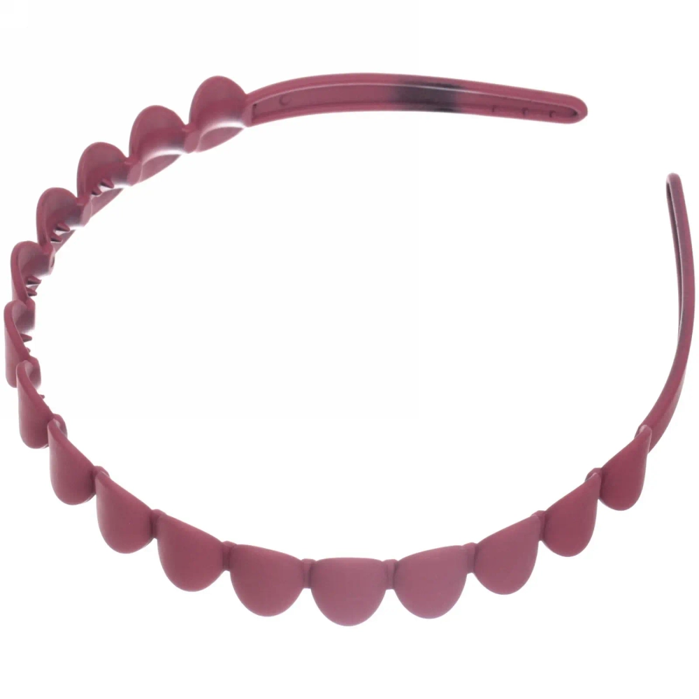 Ободок для волос пластиковый «Province - Sofia», кружки, микс 6 цветов, 1,2 см