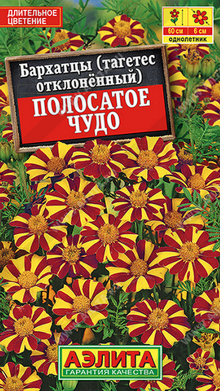 Бархатцы "G. Полосатое чудо" 0.1г., Россия.