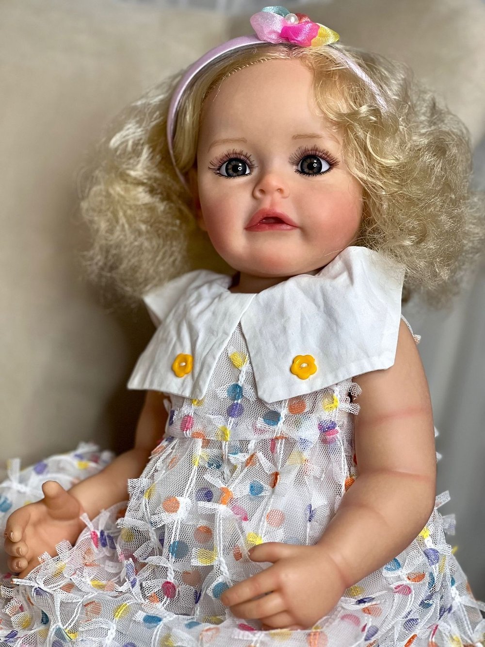 Кукла Реборн виниловая 55см в пакете (FA-032)