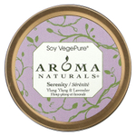 Aroma Naturals, Soy VegePure, свеча для путешествий, безмятежность, иланг-иланг и лаванда, 79,38 г (2,8 унции)