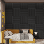 Панель Стеновая Акустическая Stella Comfort De Luxe Black Lead 600х600х9 (уп.1шт.)