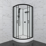 Душевая Кабина Прайм-Блэк 90*90 А без крыши