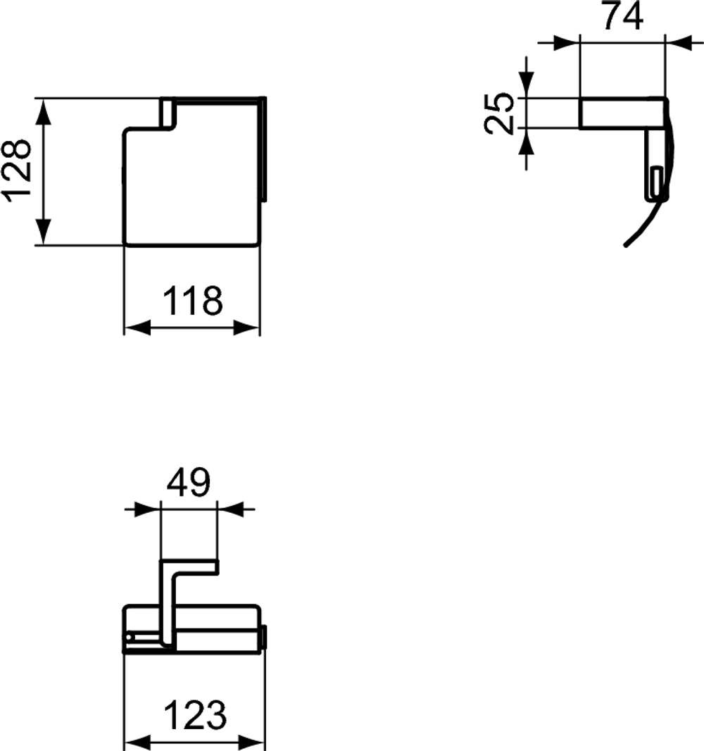 Держатель для туалетной бумаги с крышкой Ideal Standard CONCA T4496AA