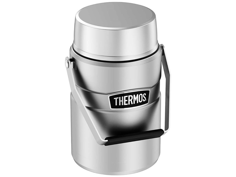 Термоконтейнер для еды THERMOS KING SK-3030 MS Big Boss 1,39L, с двумя ланч-боксами, стальной