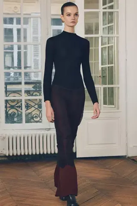 ZARA КОНТРАСТНЫЕ КРУЖЕВНЫЕ БРЮКИ, ХАКИ