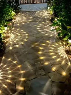 Светильник на солнечной батарее уличный, фонарики садовые на солнечных батареях / 2 светильника в комплекте