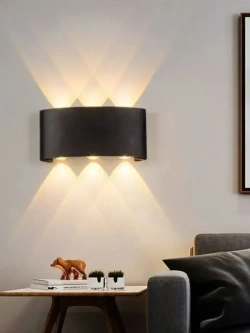 Настенный светильник, Светильник уличный LED 3000K, 6 Вт, черный