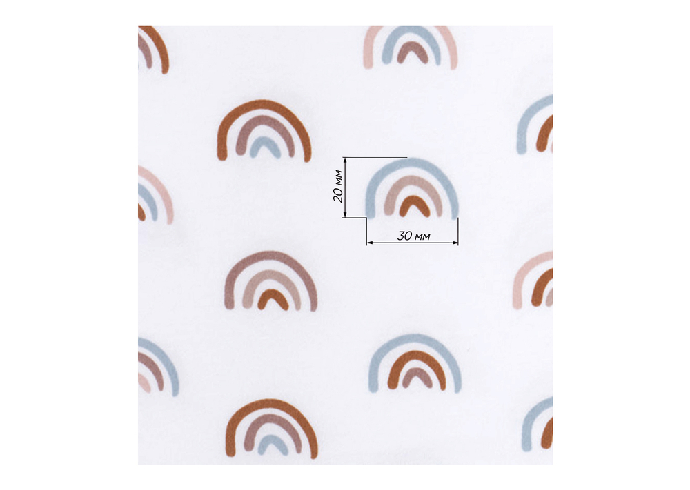 Простынь для люльки Elegance (радуги, трикотаж)