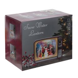 GAEM Изделие декоративное "Телевизор" (подсвет,вьюга,музыка, LR14х3 н/п +USB 100 см), L21 W12 H17 см