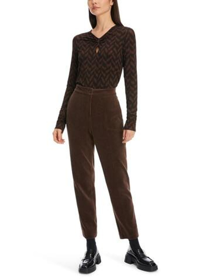 Marc Cain Джемпер из вискозы со сборкой на груди