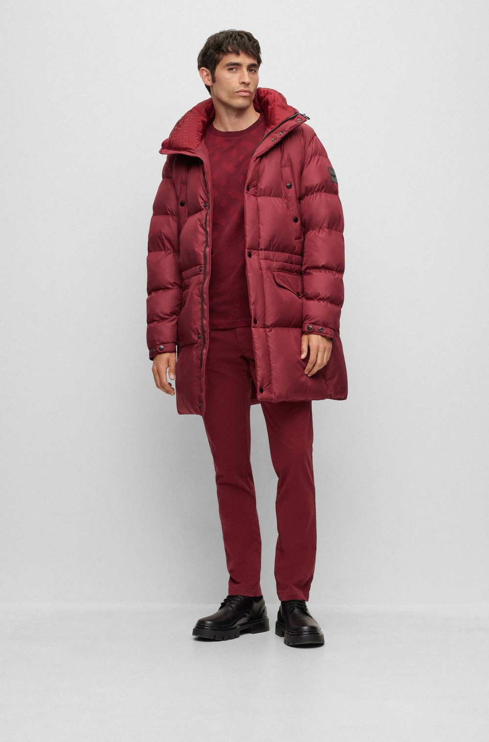 Футболка Tiburt 333 BOSS BLACK - бордовый(50503121)