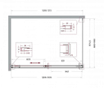 Душевой уголок BelBagno SOFT_CLOSE-1-AH-1 130х90 стекло прозрачное/профиль хром