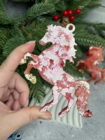 Новогодняя елочная игрушка Лошадь Огненная