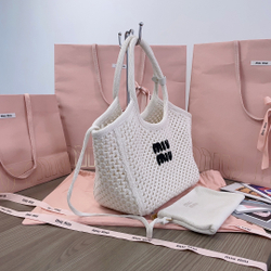 Miu Miu IVY Mesh Cotton Bag