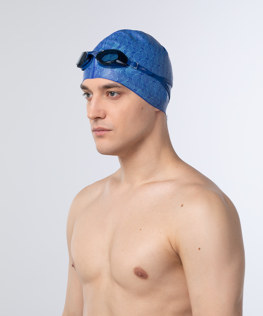 Шапочка для плавания Twist Blue, силикон