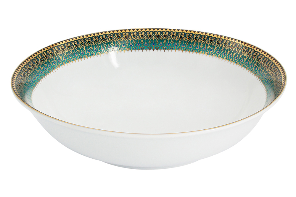 Обеденный сервиз 27 предметов на 6 персон Anna Lafarg Бухара зелёный