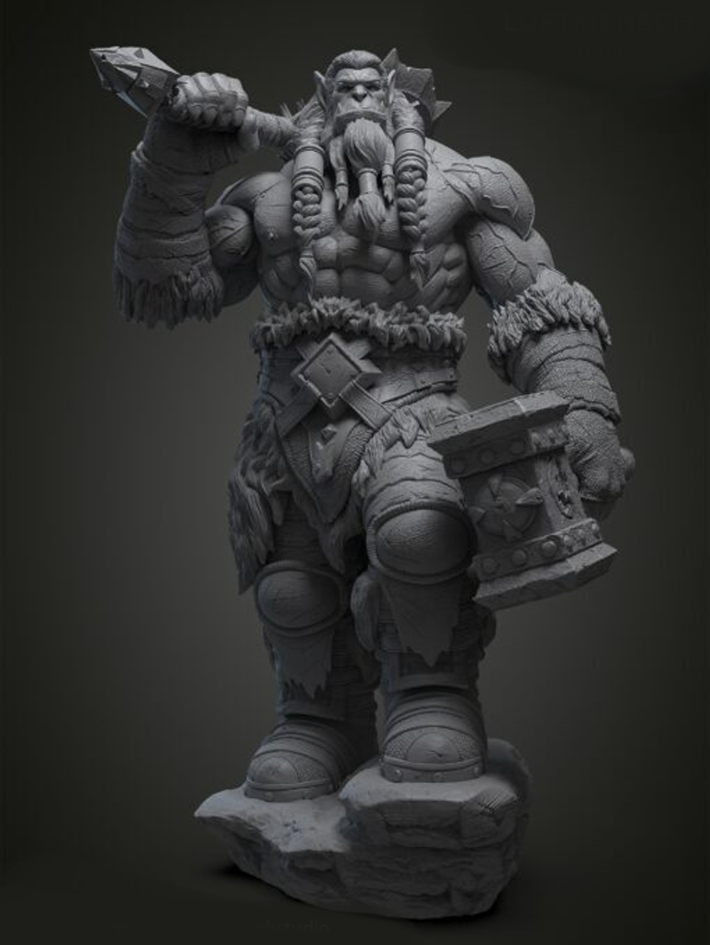 Тралл сын Дуротана Thrall world of warcraft wow Варкрафт Коллекционная Фигурка Аниме