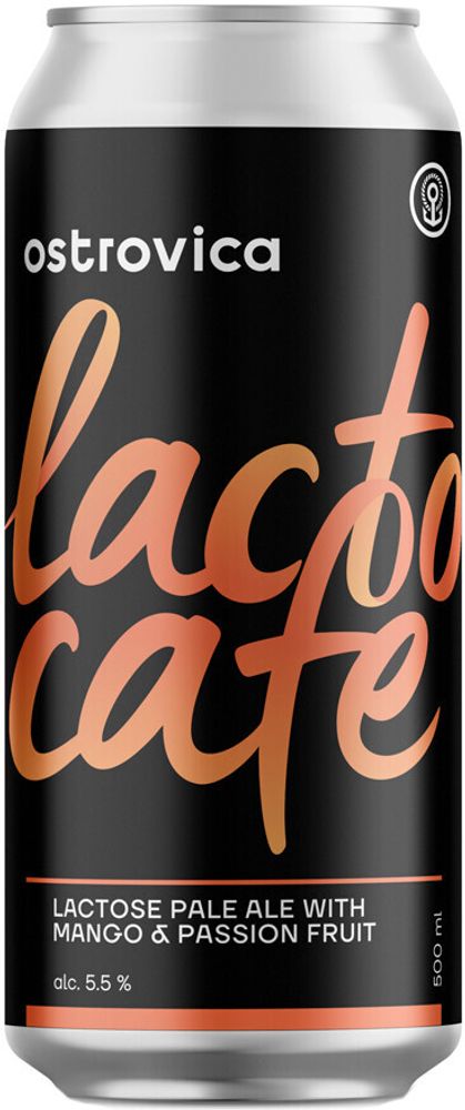 Пиво Островица Лакто Кафе: Манго &amp; Маракуйя / Ostrovica Lacto Cafe: Mango &amp; Passion Fruit 0.5л - 10шт