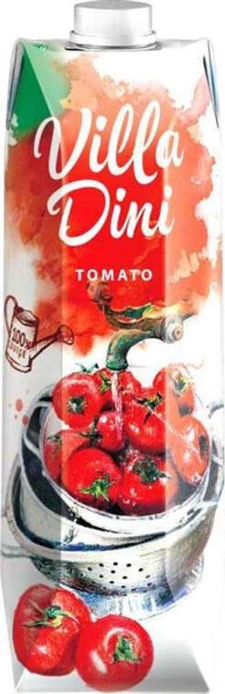Сок Вилла Дини Томатный сок / Villa Dini Tomato 1л - тетра-пак