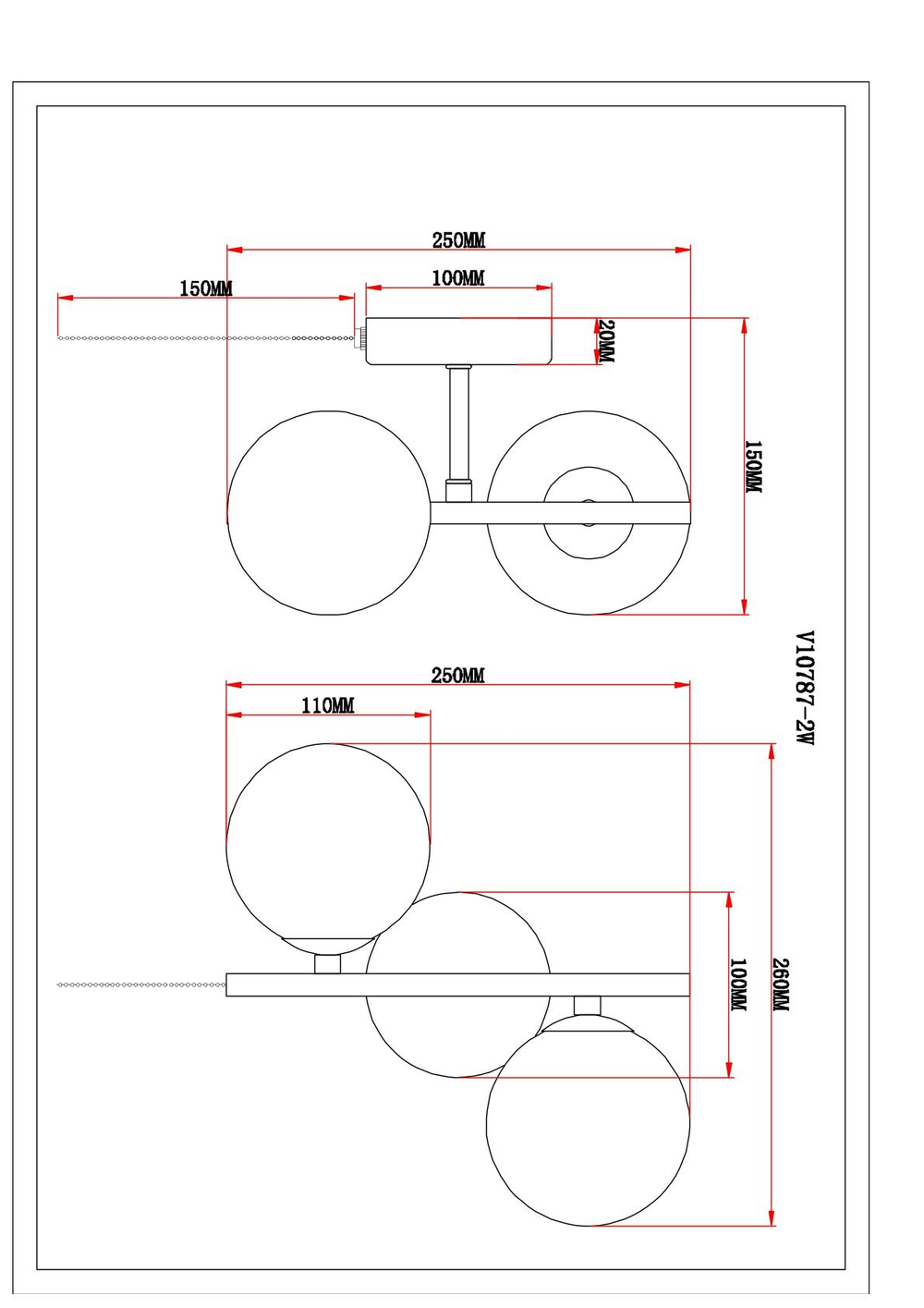 Бра Moderli V10787-2W Renny