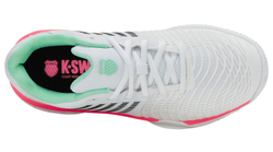 Женские теннисные кроссовки K-Swiss Express Light 3 Clay - white/neon mint/neon pastel pink