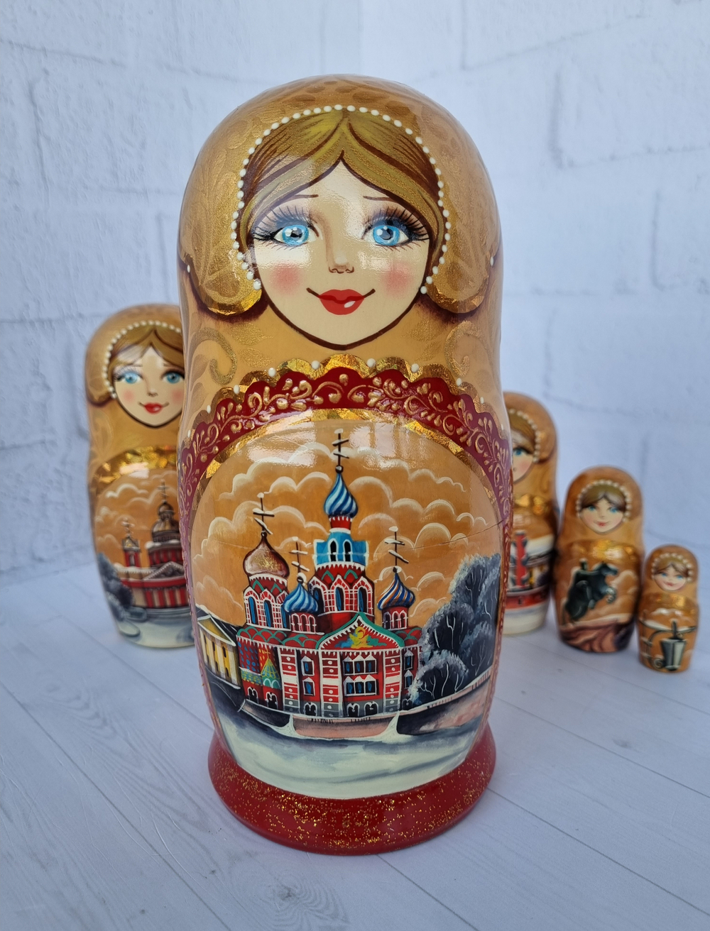 Матрёшка "Виды города" 5мест