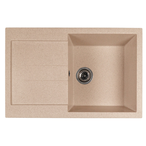 Мойка ML-GMS107 СТАНДАРТ с крылом, бежевый (328), 770*493*190мм