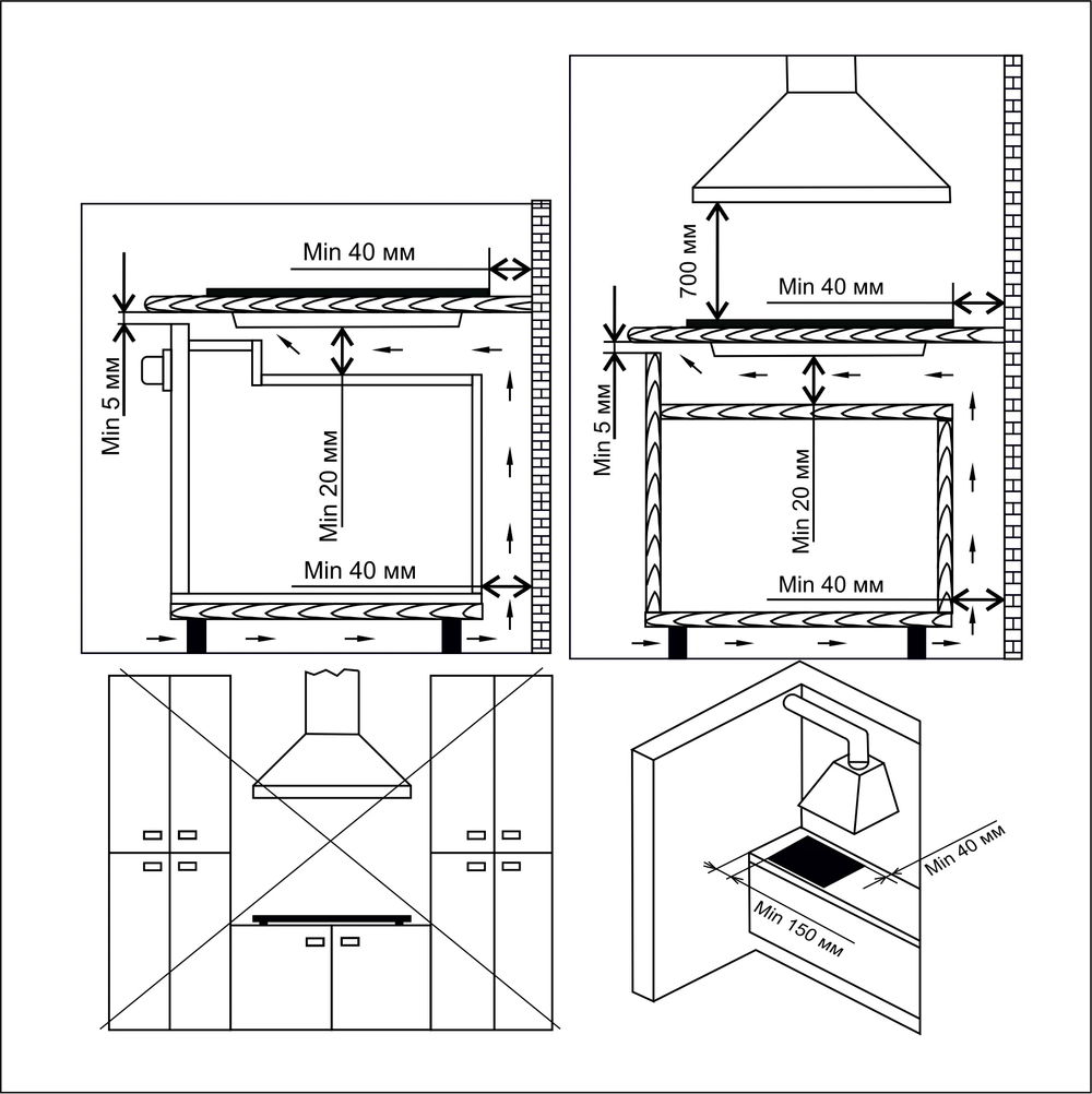 Варочная панель газовая Electronicsdeluxe GG4_750229F-012 черное стекло